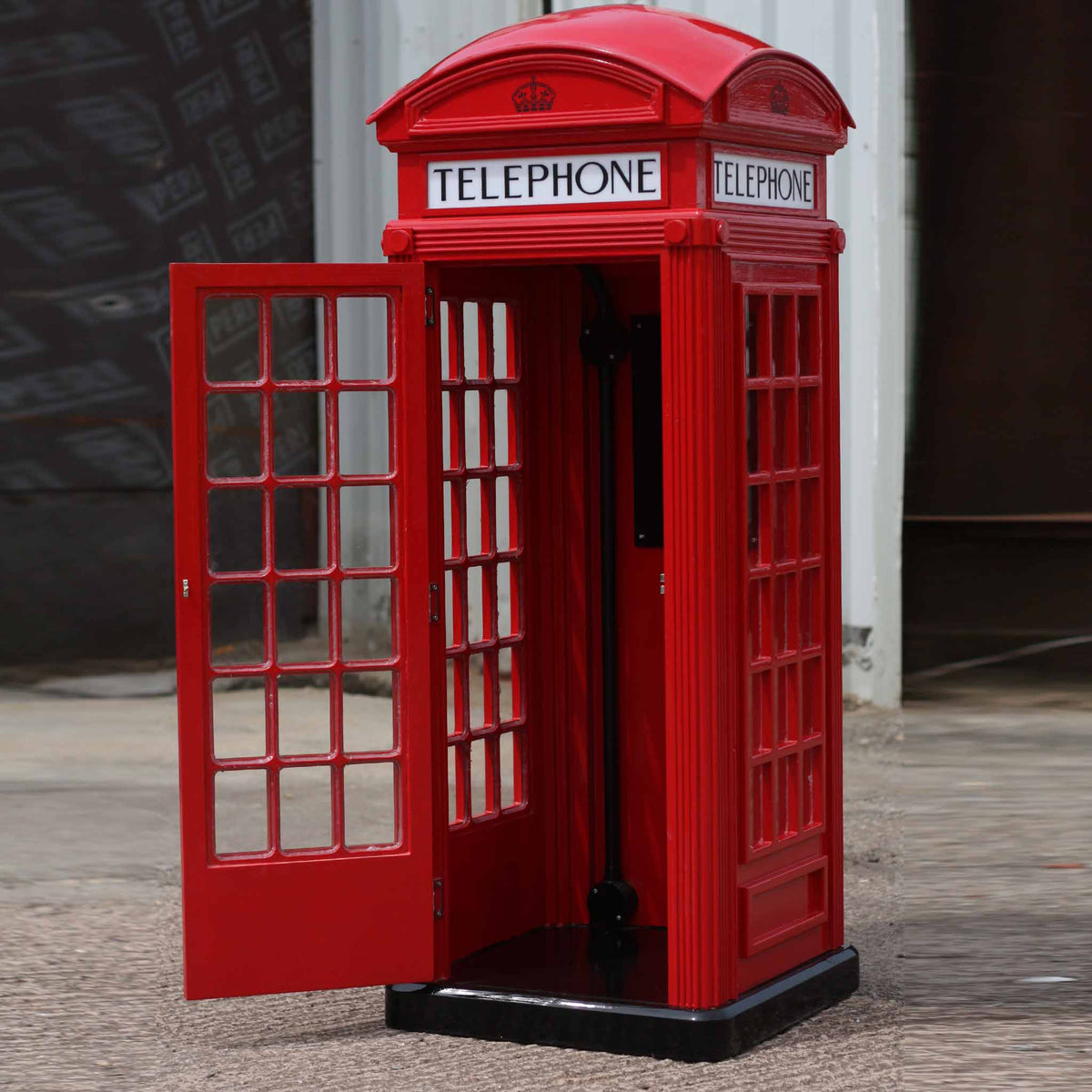 Red Telephone Kiosk | London Phone Box | Door Open Inside view | Warden&#39;s Crafts &amp; Creations